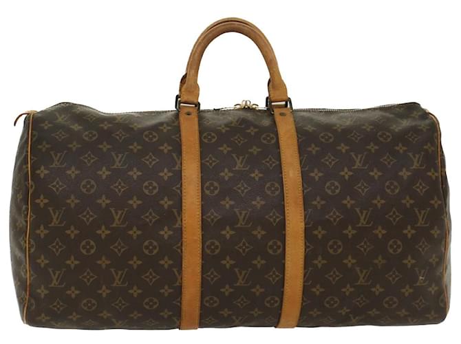 Louis Vuitton-Monogramm Keepall 55 Boston Bag M.41424 LV Auth 48429 Leinwand  ref.1018568