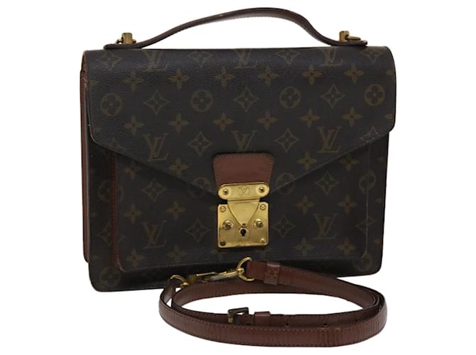 Louis Vuitton Monogram Monceau 28 Hand Bag 2way M51185 LV Auth 48921 Cloth  ref.1018596