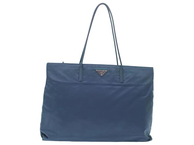 PRADA Tote Bag Nylon Azzurro Aut 49034 Blu chiaro  ref.1018603