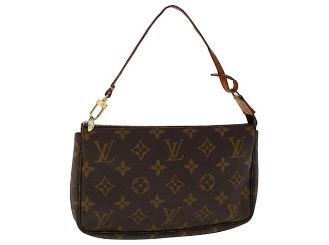 LOUIS VUITTON Monogram Pochette Accessoires Pouch M51980 LV Auth 48842 Cloth  ref.1018648