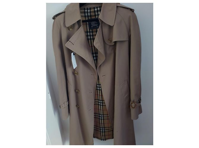 Gabardina Burberry Beige de Algodón