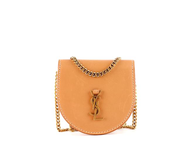 Kaia small YSL-plaque leather cross-body bag