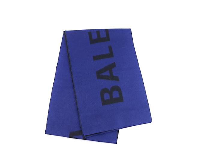 Echarpes BALENCIAGA T.  Wool Laine Bleu Marine  ref.1018726