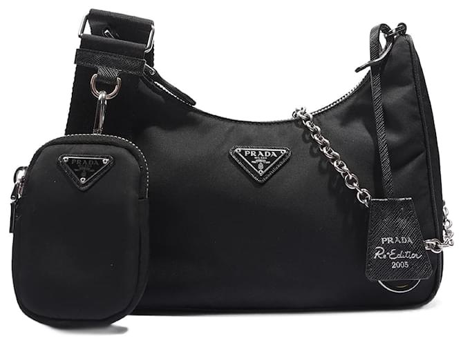 Prada Re-Edition 2005 Shoulder Bag Nylon Black