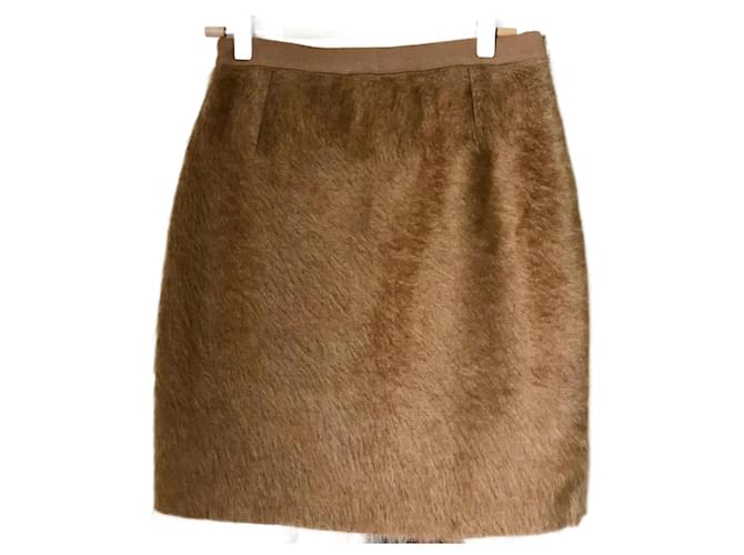 New Sonia Rykiel skirt Camel Wool  ref.1018792