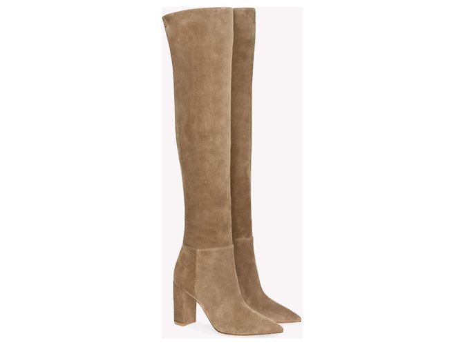 Gianvito Rossi BOTAS GIANVITO VERMELHAS NOVAS Bege