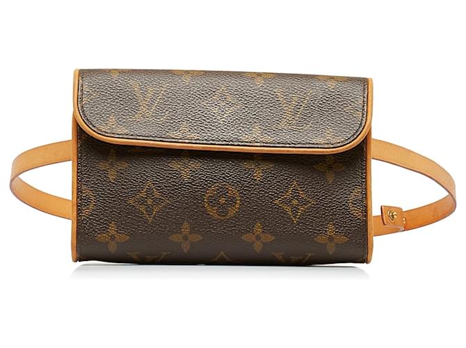 Louis Vuitton Brown Monogram Pochette Florentine Toile Marron  ref.1018838