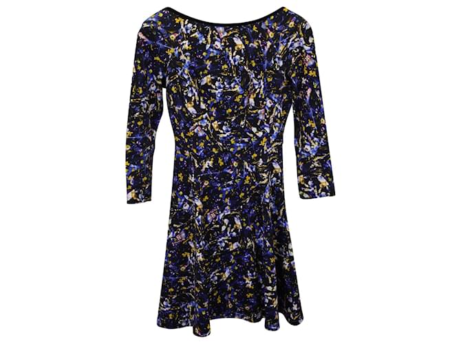Erdem Vivi Mini-robe à imprimé floral et dos dégagé en coton multicolore  ref.1018925