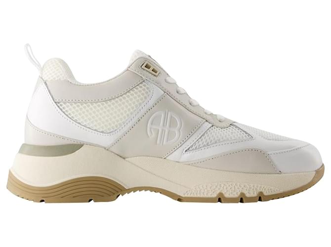 Dina Sneakers - Anine Bing - Leather - White  ref.1019010