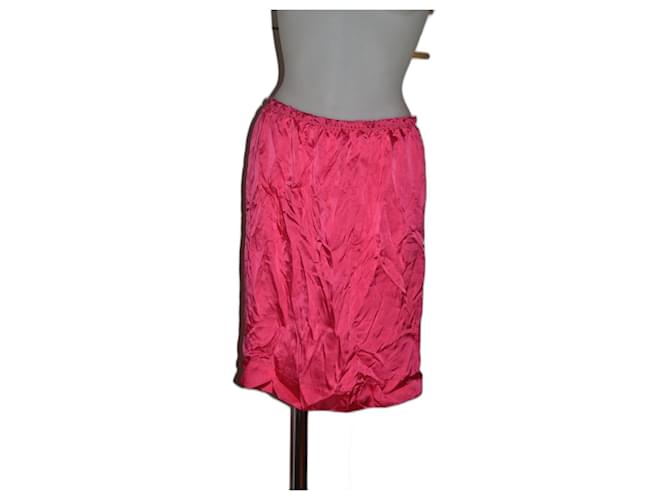 Lanvin silk skirt Pink  ref.1019025