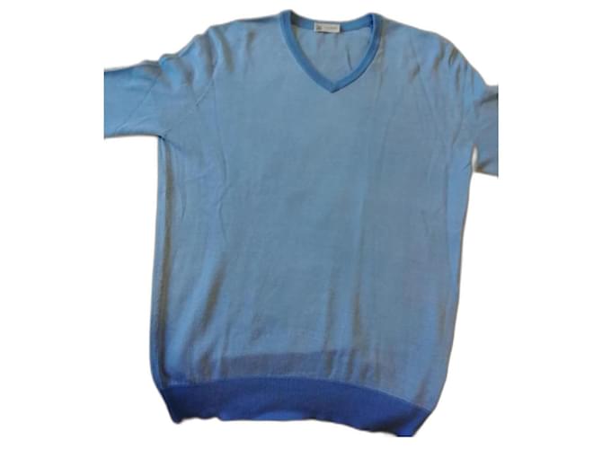 Colombo Sweaters Light blue Cotton  ref.1019026