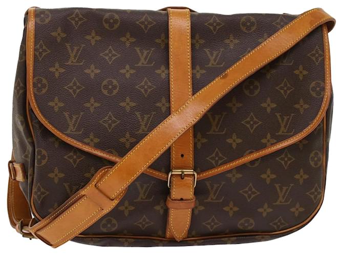 Louis Vuitton Monogram Saumur 35 Shoulder Bag M42254 LV Auth am4779 Cloth  ref.1019040