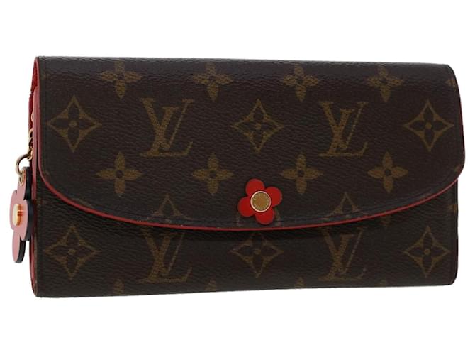 LOUIS VUITTON Monogram Portefeuille Emily Flower Charm M68313