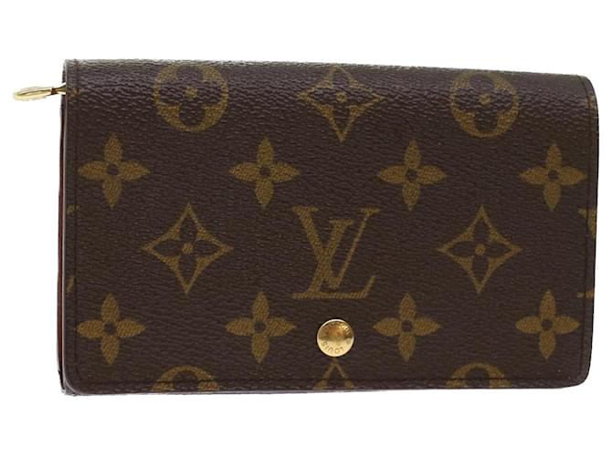 Louis Vuitton Porte Tresor Monogram Wallet & Card Holder Brown