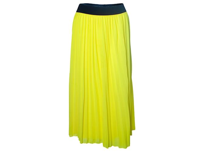 Autre Marque Alix, falda plisada amarilla Amarillo Poliéster  ref.1019166
