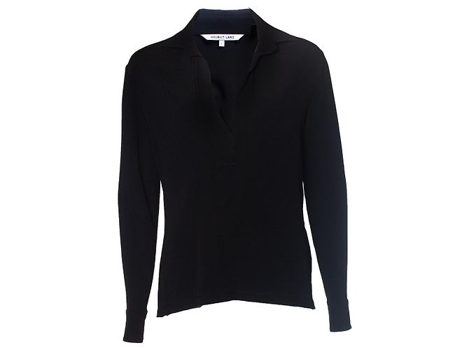 Helmut Lang, blusa negra Negro