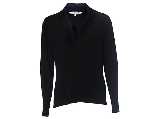 Helmut Lang, blouse noire Viscose  ref.1019168