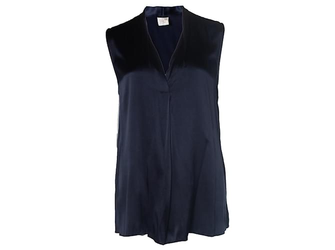 Autre Marque Pauw, Blue sleeveless silk top  ref.1019179