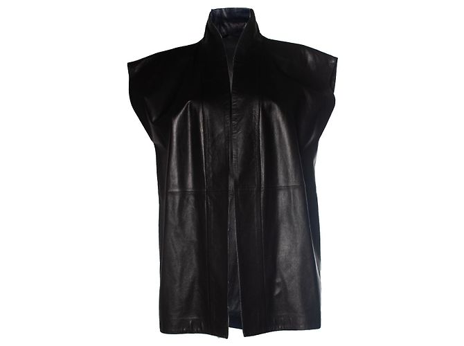 Autre Marque Suite22, Schwarze Lederweste 