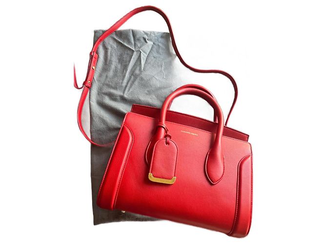 Alexander McQueen Heroine Handtasche aus rotem Leder