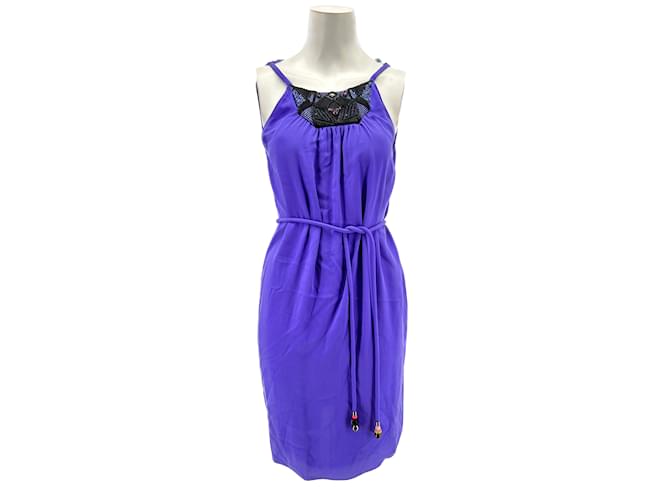 EMILIO PUCCI  Dresses T.fr 36 silk Purple  ref.1019310