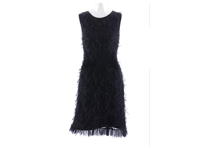 Chanel  Dress Black Angora  ref.1019377