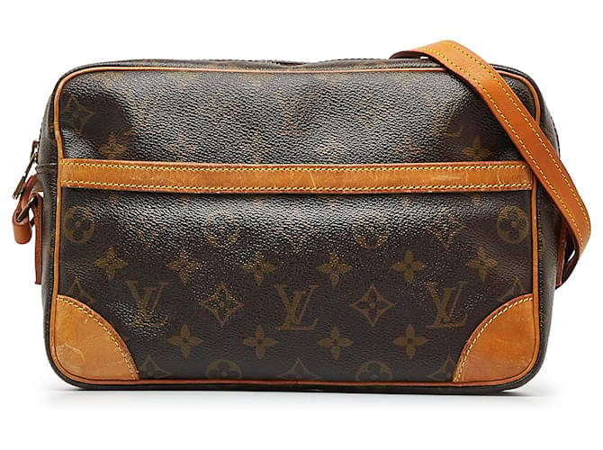 Brown Louis Vuitton Monogram Trocadero 27 Crossbody Bag
