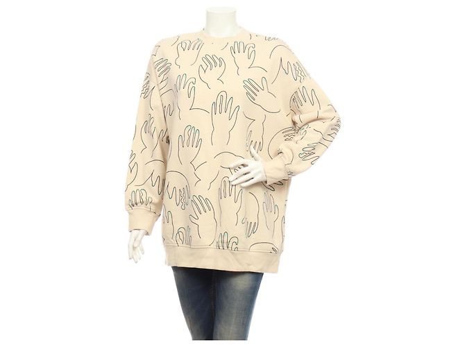 Sweatshirt Oversize Monki Coton Polyester Multicolore
