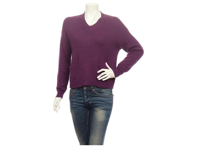FTC Kaschmirpullover Lila Größe S