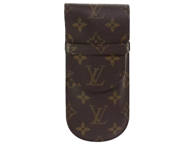 Louis Vuitton Etui à lunettes Brown Cloth  ref.1019500