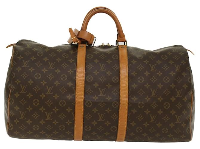 Louis Vuitton Keepall 55 Brown Cloth  ref.1019559