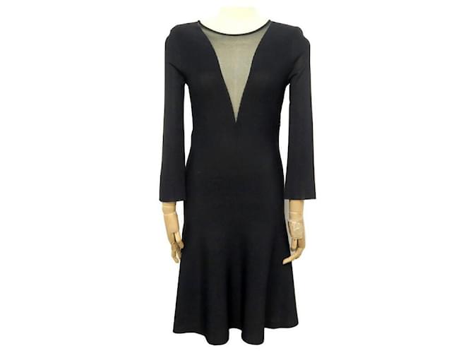 NEW CHRISTIAN DIOR DRESS SIZE 38 M IN BLACK VISCOSE NEW BLACK DRESS  ref.1019613