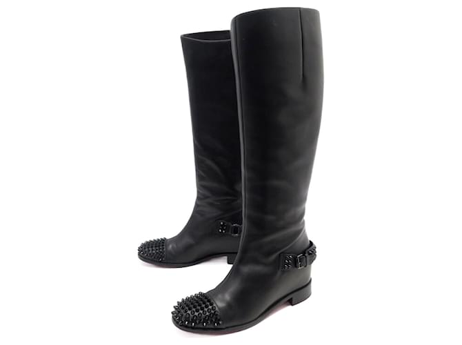 Louboutin cheap flat boots