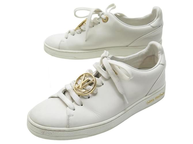 SHOES SNEAKERS LOUIS VUITTON SNEAKERS FRONTROW LV 35 White leather  ref.1019664