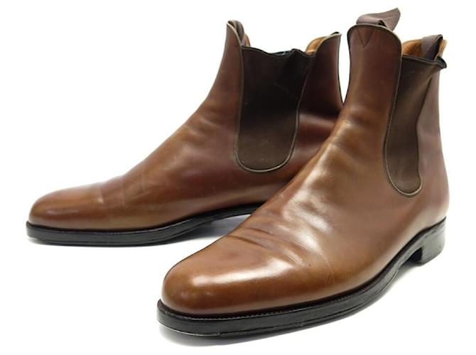 JM WESTON SHOES LE CAMBRE CHELSEA BOOTS 445 10.5C 44.5 LEATHER