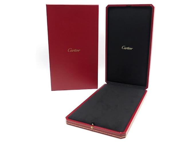 NEW CARTIER BOX PACKAGE FOR RED LEATHER NECKLACE JEWELRY + NEW RED JEWEL BOX  ref.1019681