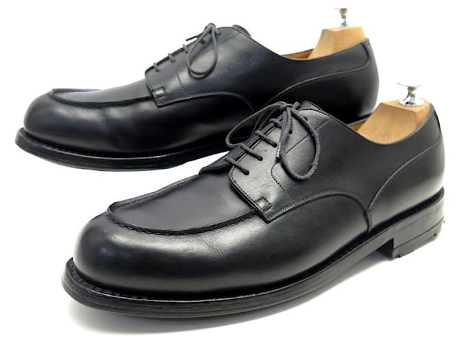 JM WESTON GOLF SHOES 641 Derby 11.5D 45.5 BLACK LEATHER SHOES  ref.1019682