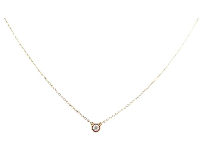 NEW TIFFANY & CO DIAMONDS BY THE YARD ELSA PERETTI YELLOW GOLD NECKLACE 18K Golden  ref.1019773
