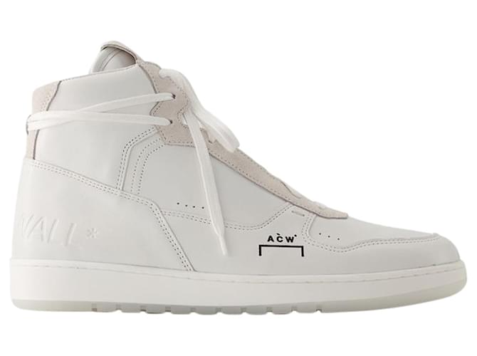 Autre Marque Sneakers alte Luol - A Cold Wall - Pelle - Bianco  ref.1019828
