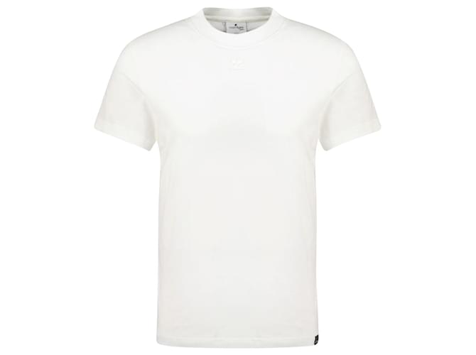 Ac Straight T-Shirt - Courreges - Cotton - Heritage White ref