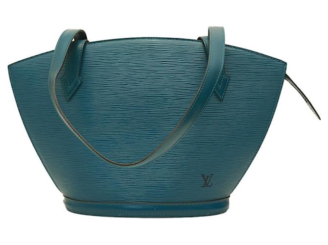 Louis Vuitton Saint Jacques Blue Leather Handbag (Pre-Owned)