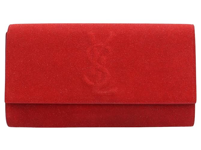 SAINT LAURENT Red Leather  ref.1020051