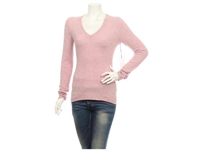 Autre Marque Duffy NY Kaschmirpullover Rosa Pink 