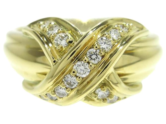 Tiffany & Co. 18k Yellow Gold Signature X Ring