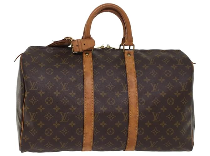 Louis Vuitton Monogram Keepall 45 Boston Bag M41428 LV Auth am4772 Cloth  ref.1020206