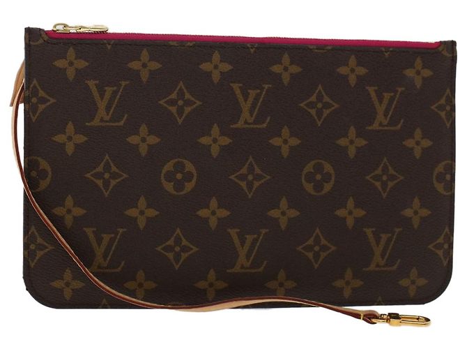 LOUIS VUITTON Monogram Neverfull MM Pouch Accessory Pouch LV Auth am4770
