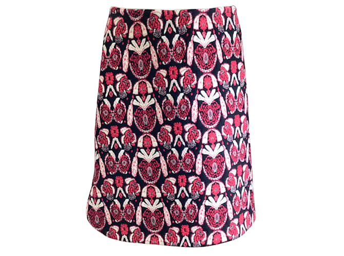 Alaïa Alaia Black / ivory / Red Wool Knit Skirt Multiple colors  ref.1020504