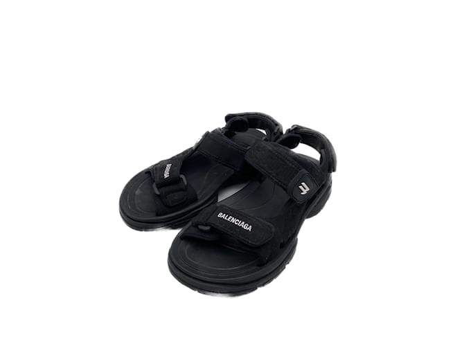 BALENCIAGA  Sandals T.EU 36 cloth Black  ref.1020599