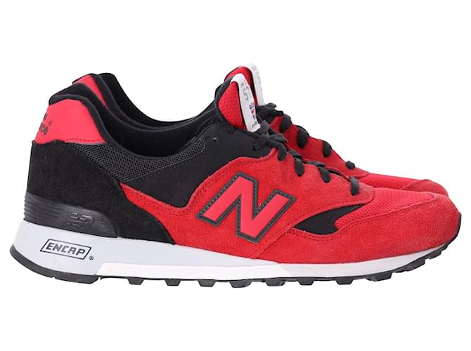 New Balance 577 Low Top Sneakers in Red Suede  ref.1020712