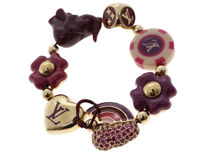 LOUIS VUITTON Bracelet Tutti Lucky Bracelet Purple Gold M66220 LV Auth  hk798 Metal ref.1020957 - Joli Closet